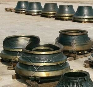 52 SBS Peças sobressalentes de triturador de cone Liner de taça côncavo e manto utilizado para mineração de minério