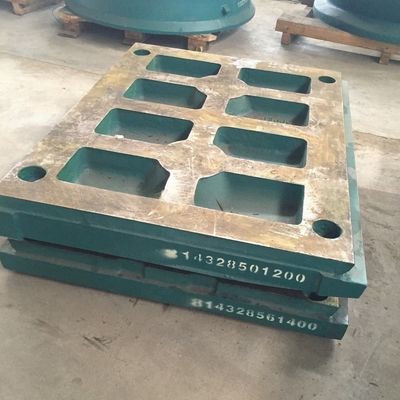Tecnologia avançada de mineração Pedra triturador de mandíbula peças de desgaste C125 placa mandíbula