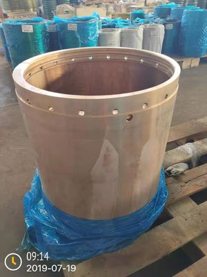 Processamento de forja Tipo de carcaça excêntrica para triturador de cone OEM Peças de bronze Peso 80KG