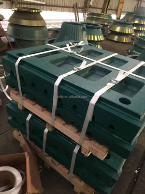 Máquina de triturador Tipo Peças de desgaste de aço de alto manganês Mn18Cr2 Chave Plate para triturador de mandíbulas C80