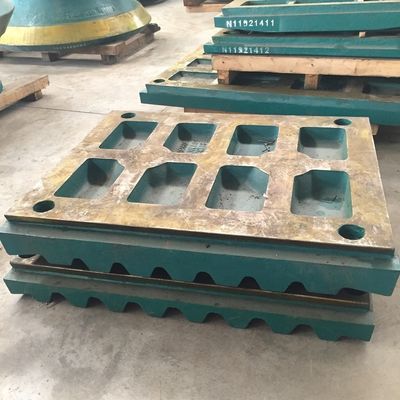1000KG peso triturador C125 triturador de mandíbula peças de desgaste placa mandíbula para máquina de mineração EN124 padrão