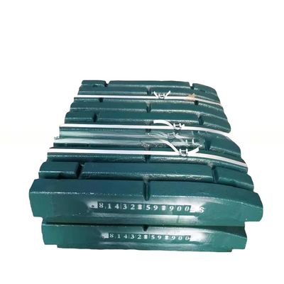 Distribuição em todo o mundo Placa de mandíbula de aço de manganês para triturador de mandíbula Mn18Cr2 CJ615