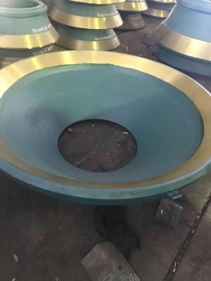 Forro de taça côncava de aço de alto manganês para triturador de pedra Symons 1000 KG limite de peso