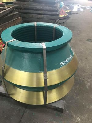 Peças sobressalentes de fundição personalizadas para equipamentos de mineração, triturador de cones, forro e manto