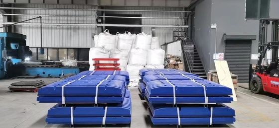 Placas de mandíbulas de aço com elevado teor de manganês para processamento de triturador, forjamento, usinagem e tratamento de superfície