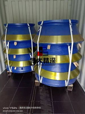 Peças de desgaste personalizadas para triturador de cone de manganês alto para triturador de máquina HP500 GP550