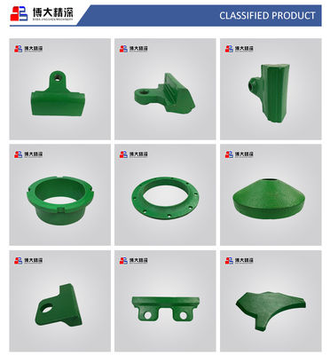 Control Inspeção VSI Triturador Rotor Tip Set para mineração triturador peças sobressalentes como você precisa