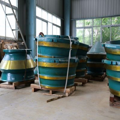 Triturador de pedra de mineração de energia HP200 Triturador de cone Peças de desgaste Liner de taça com peso KG 1000