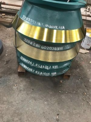 Triturador de pedra de mineração de energia HP200 Triturador de cone Peças de desgaste Liner de taça com peso KG 1000