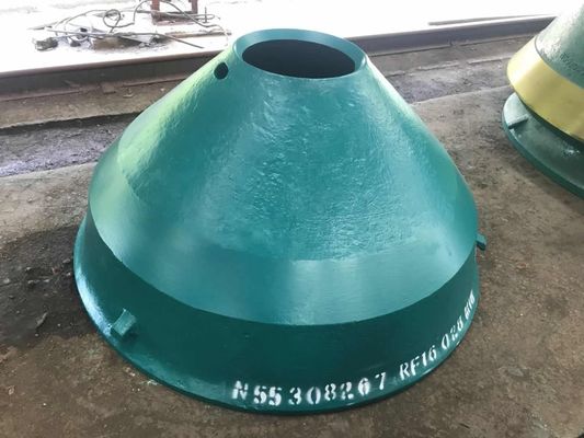 GP300 Triturador de cone de mineração de manganês elevado Manteiga côncava Liner de taça de manto Peças sobressalentes