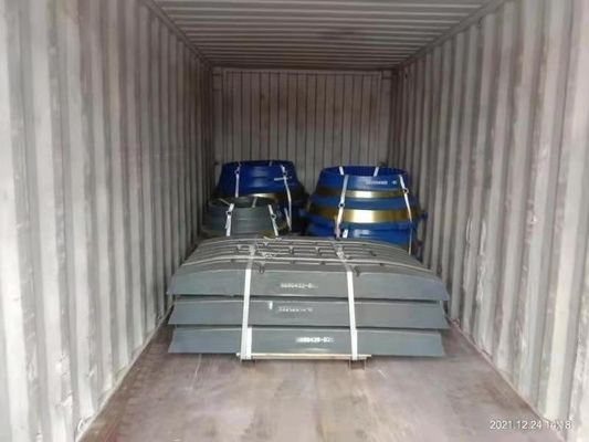 CJ411 CJ412 Máquina de triturar mandíbulas Partes de desgaste da fundição Placa de mandíbula com número de peças e norma EN124