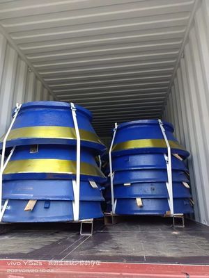 HP100 HP200 HP300 Cone Crusher wear Parts Mantle e Bowl Liner para trituração duradoura