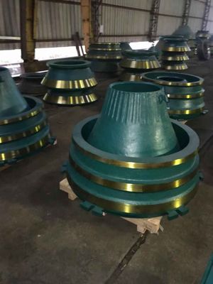 ISO Standard High Manganese GP300 GP300S Cone Crusher Peças sobressalentes Liner de Taça para Trituração