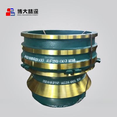 ISO Standard High Manganese GP300 GP300S Cone Crusher Peças sobressalentes Liner de Taça para Trituração