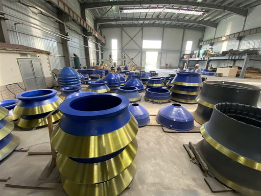 HP200 Cone Crusher Usar Peças Côncavo Usado em Máquina de Mineração em todo o mundo gama