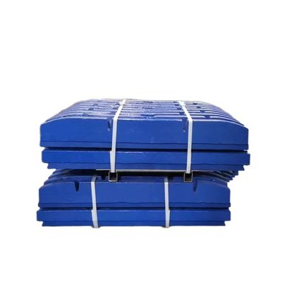 Forja e usinagem de chapas de mandíbula de alto manganês 814390305400 para triturador de mandíbula C63/80/95/96