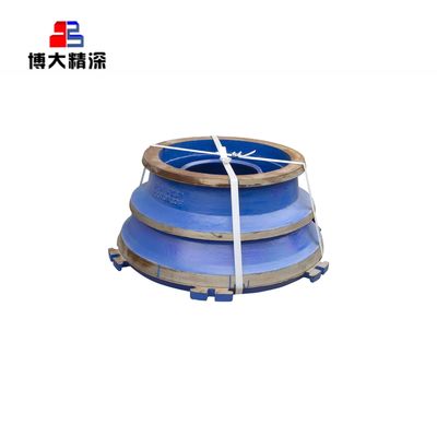 GP500S Peças de desgaste do triturador de cones Mn18Cr2 Bowl Liner Concave e Mantle para mineração de minério