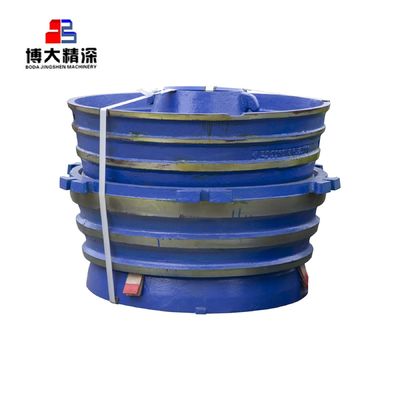 GP500S Peças de desgaste do triturador de cones Mn18Cr2 Bowl Liner Concave e Mantle para mineração de minério