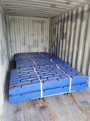 Forja Processos de usinagem Placa de mandíbula para C100 C110 triturador de mandíbula Aplicar ao manganês