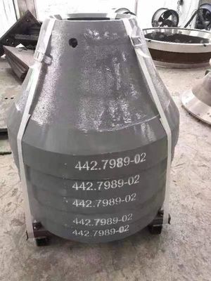 Aceitável OEM CS660 Triturador peças de desgaste manto côncavo para triturador de cone na mineração de minério