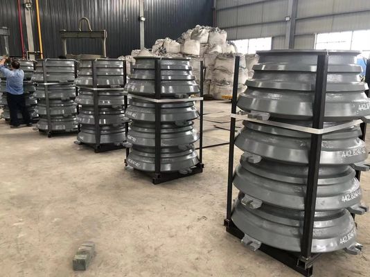 Aceitável OEM CS660 Triturador peças de desgaste manto côncavo para triturador de cone na mineração de minério