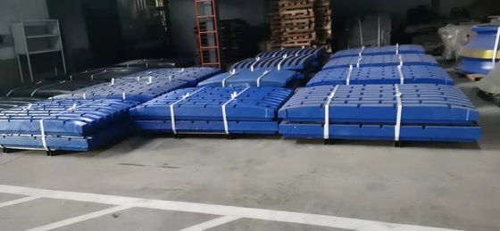 Placa de mandíbula resistente para triturador de cone Peças sobressalentes de desgaste em opções coloridas