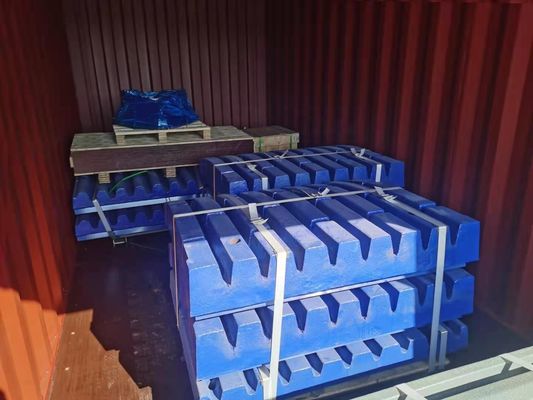 Triturador de mandíbulas Usar placa de mandíbula fixa 814320042100 para triturador de máquina tipo C100