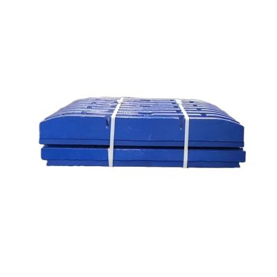 Placas de desgaste de triturador de mandíbulas de aço com alto teor de manganês para operações de mineração de longa duração