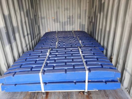 Placas de desgaste de triturador de mandíbulas de aço com alto teor de manganês para operações de mineração de longa duração