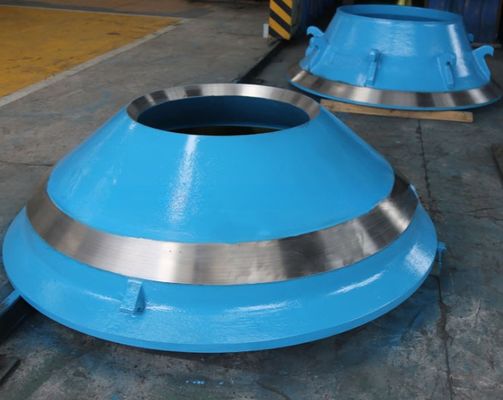 TEREX Cone Crusher Mantle Bowl Liner Peças de desgaste para mineração de minério em variações coloridas