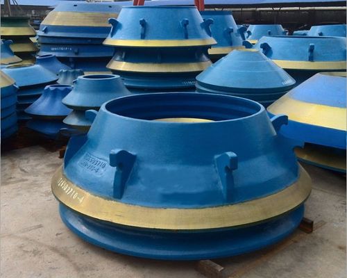 TEREX Cone Crusher Mantle Bowl Liner Peças de desgaste para mineração de minério em variações coloridas