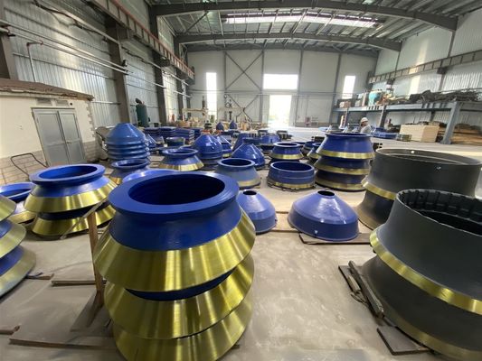 Peças de fundição de alto nível Manteiga côncava de revestimento de taça para o processamento de triturador de cone Tipo