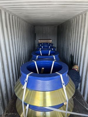 Peças de fundição de alto nível Manteiga côncava de revestimento de taça para o processamento de triturador de cone Tipo