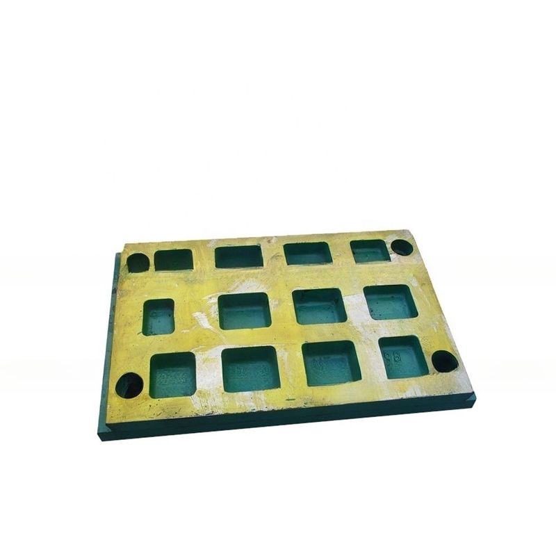C105 C106 Placa de mandíbula para triturador de mandíbula da norma EN124 para minas de minério