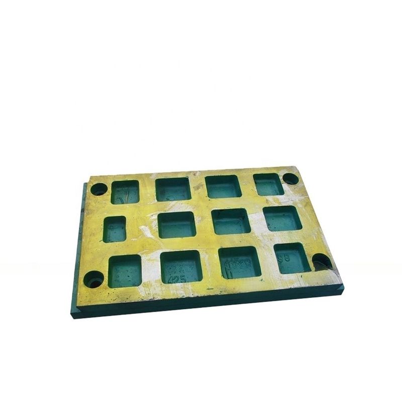 Placa de mandíbula de triturador de alta durabilidade para C110 C125 Partes e desenhos da máquina Número