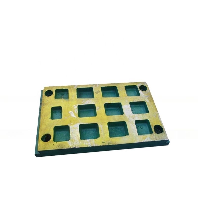 1000 kg de peso Placa de mandíbula de fundição de aço de manganês elevado para triturador de mandíbula C105 C106