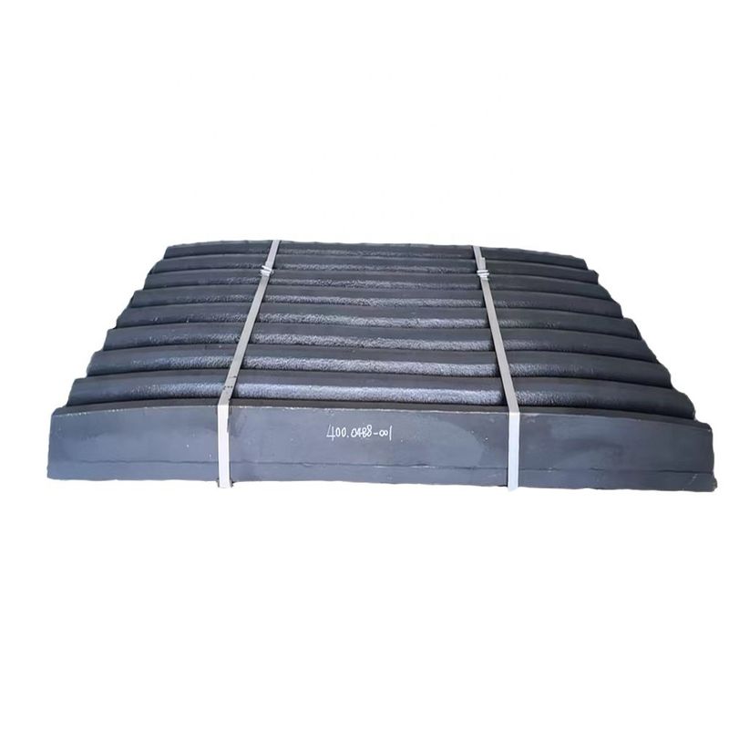 CJ411 CJ412 Máquina de triturar mandíbulas Partes de desgaste da fundição Placa de mandíbula com número de peças e norma EN124