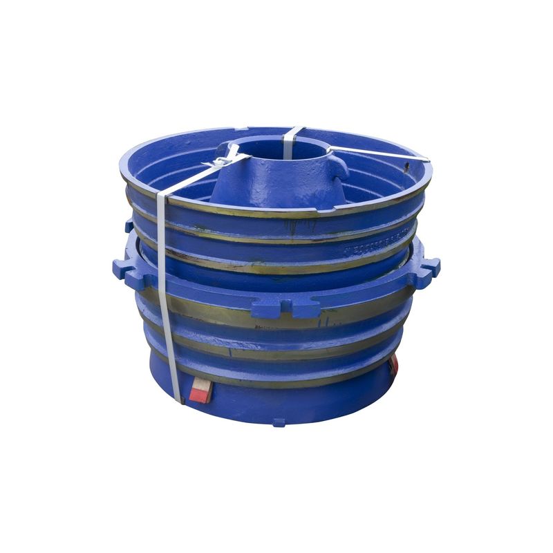 GP500S Peças de desgaste do triturador de cones Mn18Cr2 Bowl Liner Concave e Mantle para mineração de minério