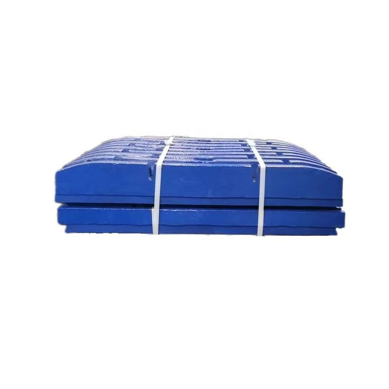 Peças sobressalentes para triturador de cones de aço com alto grau de manganês e placas de mandíbula OEM para triturador de mandíbula